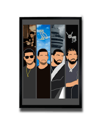 a picture of a group of people in a frame