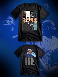 a t - shirt with a picture of a man and a woman